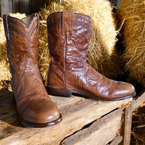 ROPER (  9.5B  )  Men's Roderick Roper Toe Brown Cowhide Distress Leather